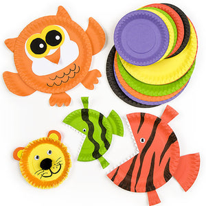 Coloured Paper Plates Value Pack (Pack of 36)