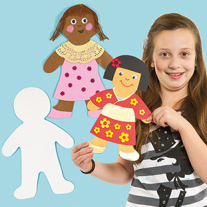Large Person Card Shapes (Pack of 12)