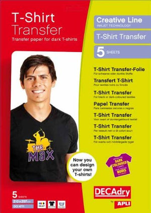 DECADRY T-SHIRT TRANSFER PAPER -BLACK