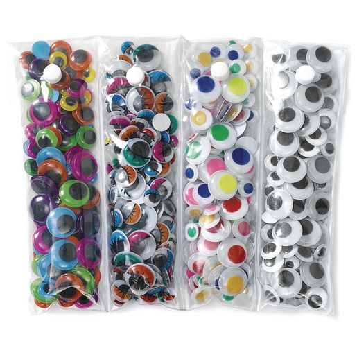 Easy Storage Wiggly Eye Pack - 500 Pieces