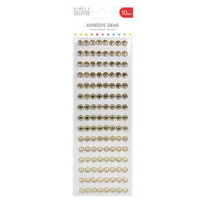 SC 10mm Gems - 180Pk Gold