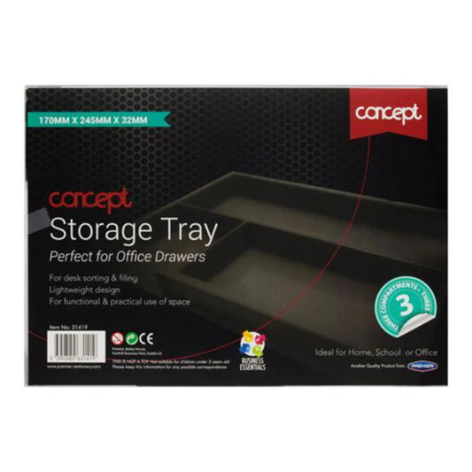 3 Compartment Drawer Storage Tray