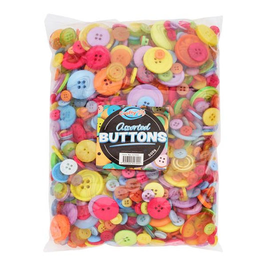 500G Assorted Buttons