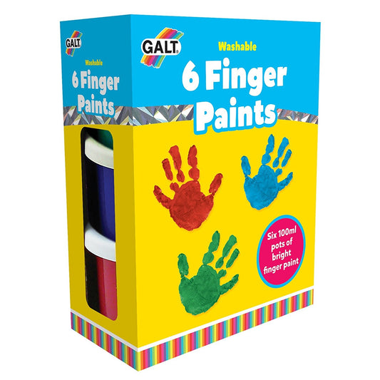 6 Finger Paints - Washable