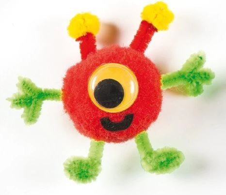 Jumbo Coloured Wiggle-Eyes (Pack of 60)