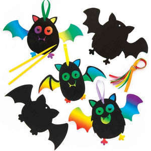 Bat Scratch Art Decorations (Pack of 10)