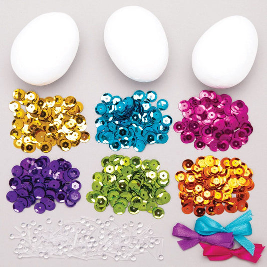 Easter Egg Sequin Kits (Pack of 3)
