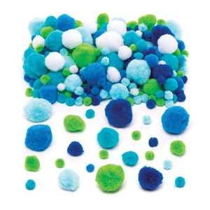 Ocean Colours Pom Pom Value Pack(200)