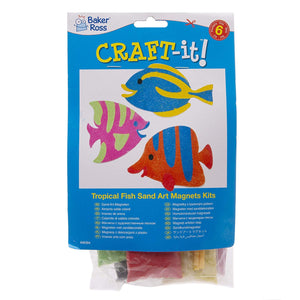 Tropical Fish Sand Art Magnets (Pk.6