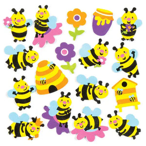 BEE FOAM STICKERS PK.120