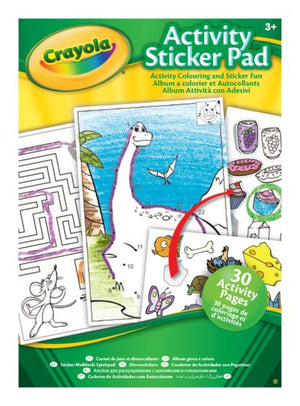 Crayola Activity Sticker Pad- Animal Colouring