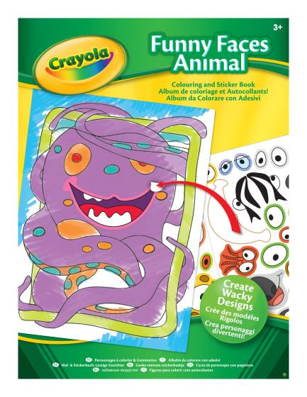 Crayola Funny Faces Sticker Book
