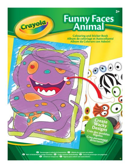 Crayola Sticker Book - Funny Faces