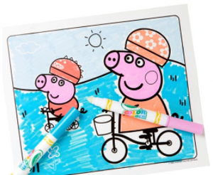Crayola Peppa Pig Colour Wonder Foldalope