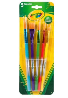 Crayola 5 Assorted Paintbrushes