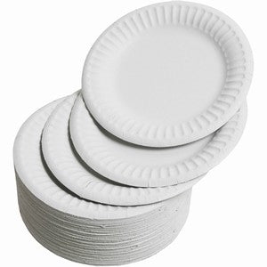 7" Paper Plates Pack Of 100