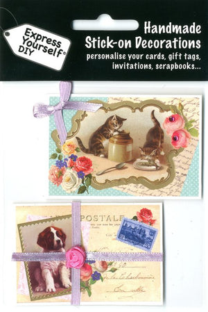 TOPPER - VINTAGE CAT & DOG