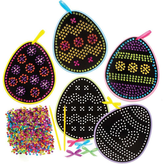 Easter Egg Sequin Decoration Kits Pk.5