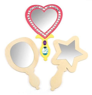 Wooden Mirrors (Pack of 3)
