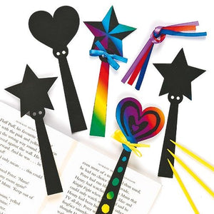 MAGIC WAND SCRATCH ART BOOKMARKS PK.12