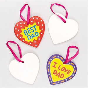 Heart Ceramic Decorations (Pack of 5)