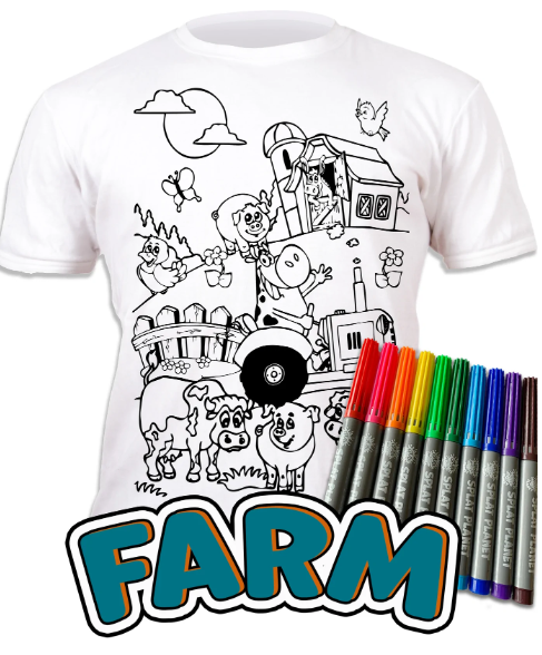 PYO T-Shirt Farm age 3-4yrs
