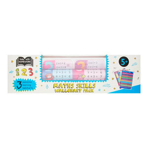 3 Wallcharts - Math Skills addition, times table & counting