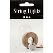 LED String of Lights, L: 27 cm, 1 pc, silver