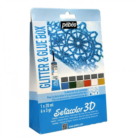 Setacolor 3D Glue & Glitter Power Set