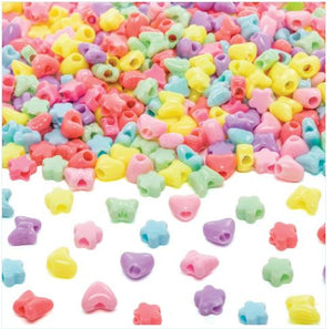 Pastel Mixed Pony Beads Value Pack (Pack of 400)