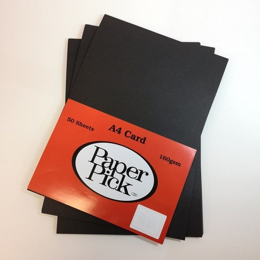 A4 Black Card 50 Sheets