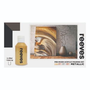 Reeves Pouring Acrylic Set -metallic