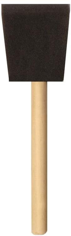 Wooden Handle Foam Brush 2 Inch