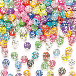 Rose Sparkle Beads (Pack of 400)