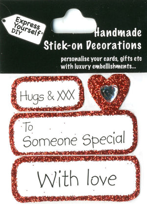 MINI TOPPERS-HUGS & XXX