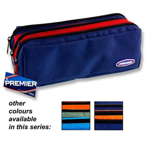 3 Pocket Zip Pencil Case