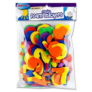 Pkt.220 5Mm Foam Stickers - Numbers