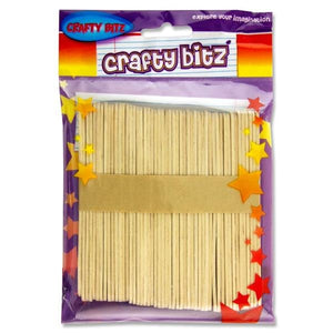 Lollipop Sticks Natural 50 Pack