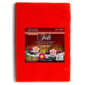 Pkt.10 A4 Asst Colours Felt Sheets