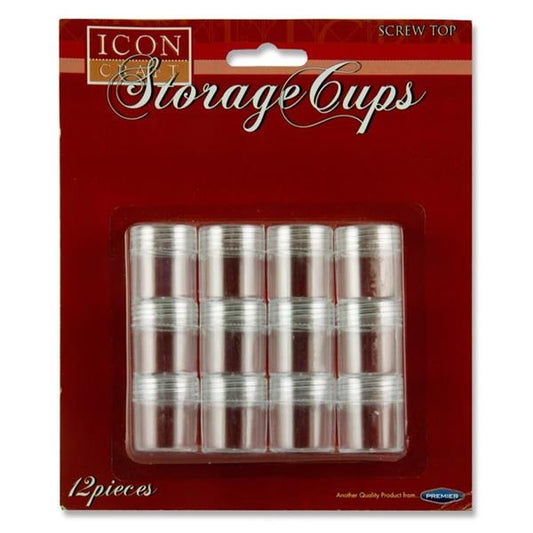 12 Bead Storage Cups 26X29mm