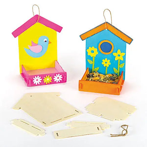 Wooden Bird Feeder Kits (Pack of 3)