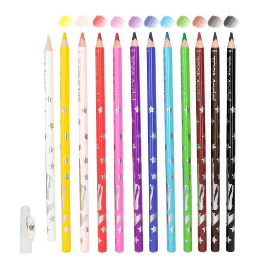 TOPModel Basic Colouring Pencil Set - 12 Colours