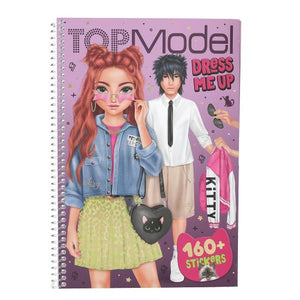 TOPModel Dress Me Up Sticker Book - Big REBEL KITTY
