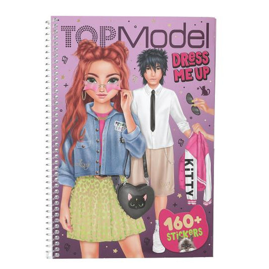 TOPModel Dress Me Up Sticker Book - Big REBEL KITTY