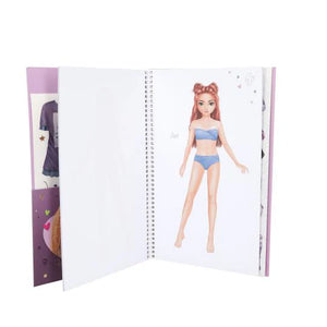 TOPModel Dress Me Up Sticker Book - Big REBEL KITTY