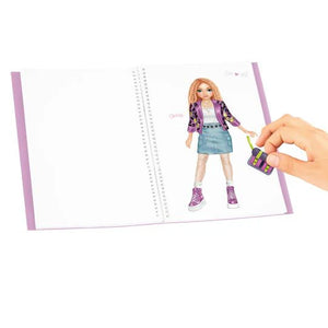 TOPModel Dress Me Up Sticker Book - Big REBEL KITTY