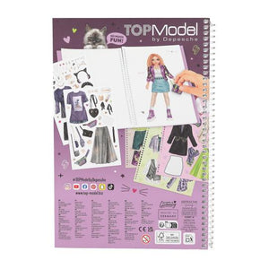 TOPModel Dress Me Up Sticker Book - Big REBEL KITTY