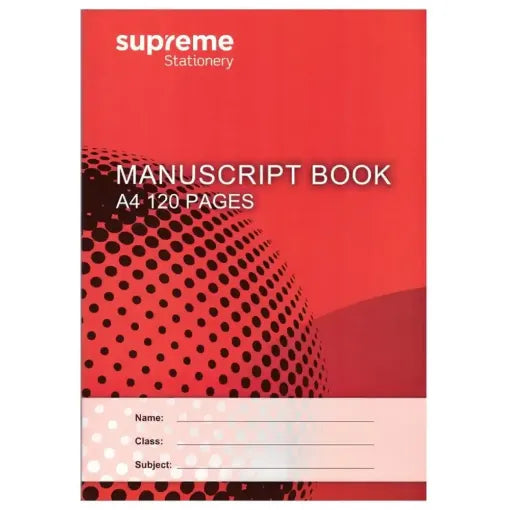 Supreme A4 120pg Manuscript Copy - Single