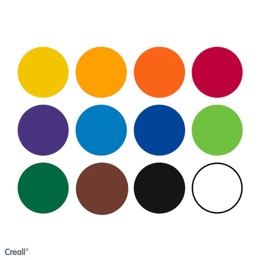 Creall Basic Colour Poster Paint - Assorted Colours (12 x 1000ml)
