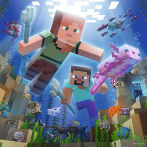 Minecraft Biomes 3 X 49 Piece Jigsaw Puzzle